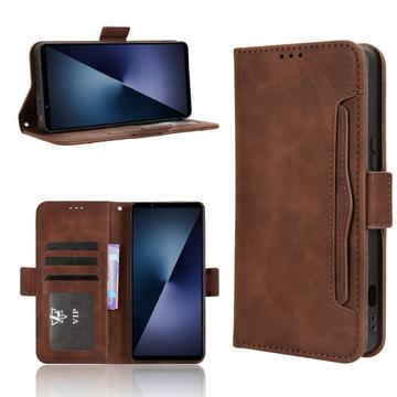 Sony Xperia 1 VII Kortholder Pung Etui - Brun