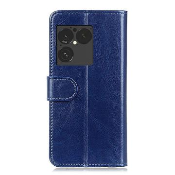 Sony Xperia 1 VIII Pung Etui med Stativ - blå