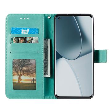 Sony Xperia 1 VIII Mandala Etui med Pung med håndledsrem - mintgrøn