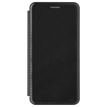 Sony Xperia 10 III, Xperia 10 III Lite Flip Cover - Karbonfiber - Sort