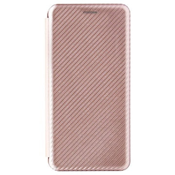 Sony Xperia 10 III, Xperia 10 III Lite Flip Cover - Karbonfiber - Rødguld