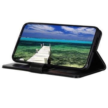 Sony Xperia 10 III, Xperia 10 III Lite Pung Taske med Stand - Sort
