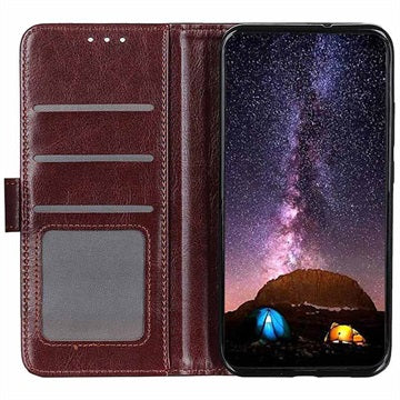Sony Xperia 10 III, Xperia 10 III Lite Pung Taske med Stand - Brun