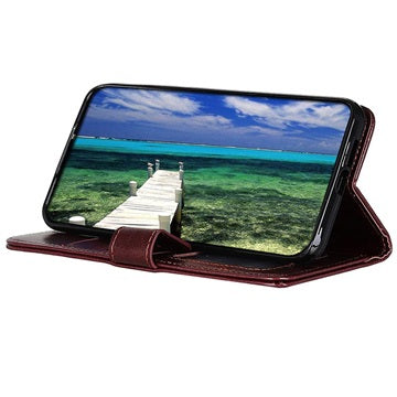 Sony Xperia 10 III, Xperia 10 III Lite Pung Taske med Stand - Brun