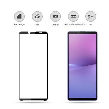 Sony Xperia 10 V Mocolo Full Size Hærdet Glas - 9H - Sort Kant