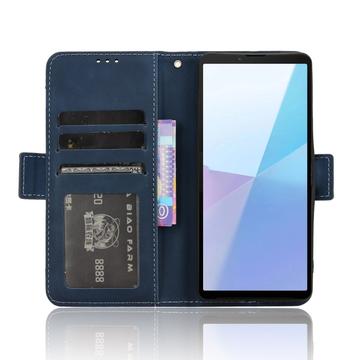 Sony Xperia 10 VI Pung Cover med Kortholder - Blå