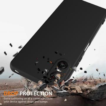 Sony Xperia 10 VI Liquid Silikone Cover - MagSafe Kompatibel - Sort