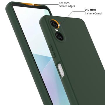 Sony Xperia 10 VI Liquid Silikone Cover - MagSafe Kompatibel - Mørkegrøn