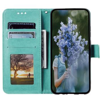 Sony Xperia 10 VI Mandala Series Etui med Pung - Grøn