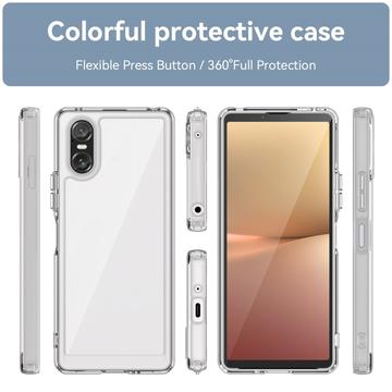 Sony Xperia 10 VI Ridsefast Hybrid Cover - Gennemsigtig