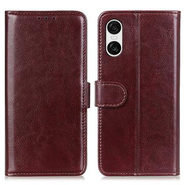 Sony Xperia 10 VI Pung med Magnetisk Lukning - brun