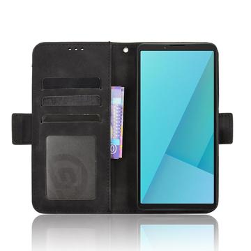 Sony Xperia 10 VII Kortholder Pung Etui - Sort