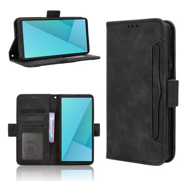 Sony Xperia 10 VII Kortholder Pung Etui - Sort