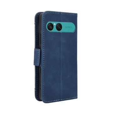 Sony Xperia 10 VII Kortholder Pung Etui - Blå