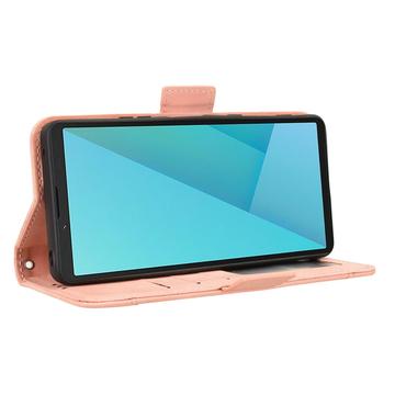 Sony Xperia 10 VII Kortholder Pung Etui - Pink