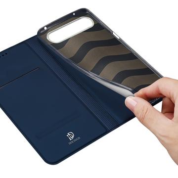 Sony Xperia 10 VII Dux Ducis Skin Pro Flip Cover - Blå