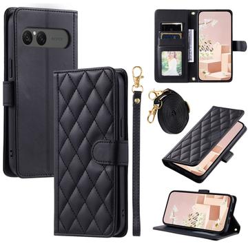 Sony Xperia 10 VII Luksus Vatteret Pung - sort