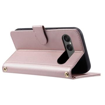 Sony Xperia 10 VII Luksus Vatteret Pung - rosaguld