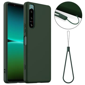 Sony Xperia 5 IV Liquid Silikone Cover - MagSafe Kompatibel - Mørkegrøn