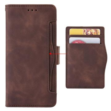 Sony Xperia 5 V Pung Cover med Kortholder - Brun