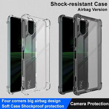 Sony Xperia 5 V Imak Faldsikkert TPU Cover - Gennemsigtig