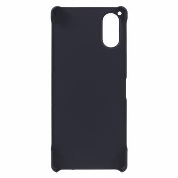 Sony Xperia 5 V Gummibelagt Plastik Cover - Sort