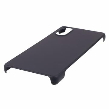 Sony Xperia 5 V Gummibelagt Plastik Cover - Sort