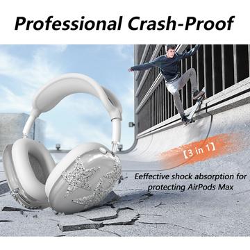 Sparkly Star 3-i-1 beskyttelsessæt til AirPods Max - Sølv