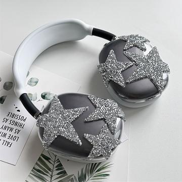 Sparkly Star 3-i-1 beskyttelsessæt til AirPods Max - Sølv