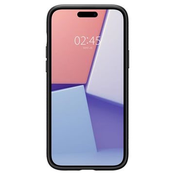 iPhone 15 Spigen Liquid Air TPU Cover - Sort