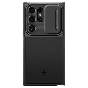 Samsung Galaxy S24 Ultra Spigen Optik Armor Cover - Sort