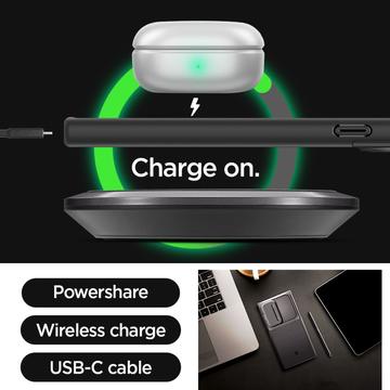 Samsung Galaxy S24 Ultra Spigen Optik Armor Cover - Sort
