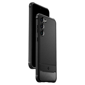 Spigen Rugged Armor Samsung Galaxy S23 5G TPU-Cover - Sort