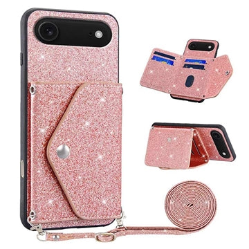 iPhone Air Stardust Cover med Kortholder - Pink