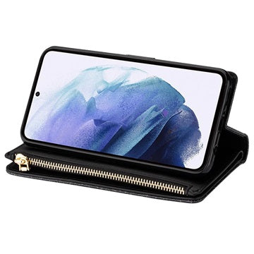 Starlight Series Samsung Galaxy S22 Ultra 5G Pung Taske - Sort