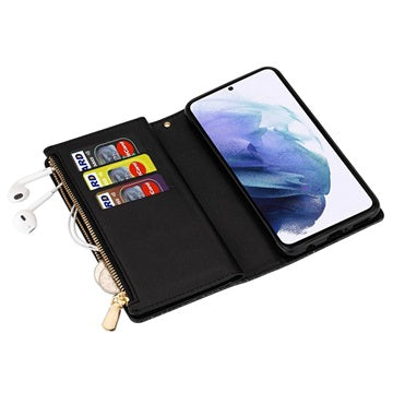 Starlight Series Samsung Galaxy S22 Ultra 5G Pung Taske - Sort