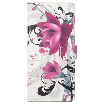 Style Series OnePlus Nord CE 2 5G Cover med Kortholder - Lotusblomst