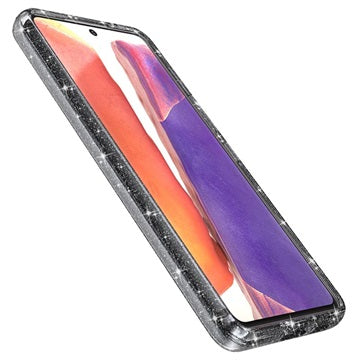 Stylish Glitter Series Samsung Galaxy A53 5G Hybrid Cover - Grå