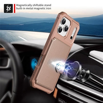 iPhone 17 Pro Max TPU Cover med Kortholder - Pink