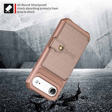 iPhone Air TPU Cover med Kortholder - Pink