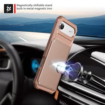 iPhone Air TPU Cover med Kortholder - Pink