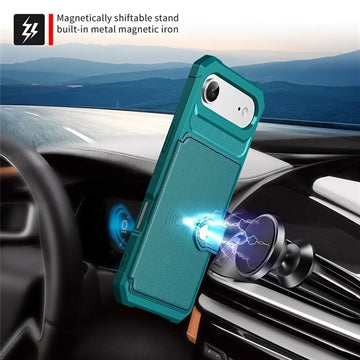 iPhone Air TPU Cover med Kortholder - Turkis