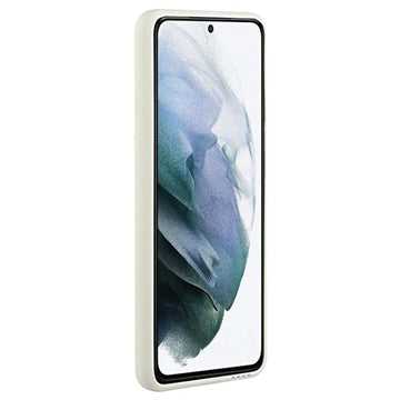 Samsung Galaxy S21 5G TPU Cover med Kortholder - Hvid