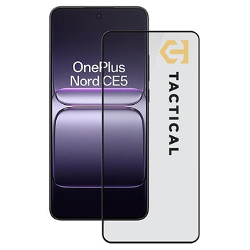 OnePlus Nord CE5 Tactical Glass Shield 5D Skærmbeskyttelse Hærdet Glas - sort kant