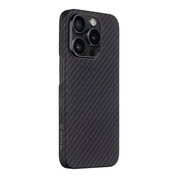 iPhone 15 Pro Tactical MagForce Cover - Karbonfiber / Sort