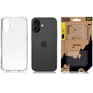 iPhone 17 Tactical Plyo TPU Cover - Gennemsigtig