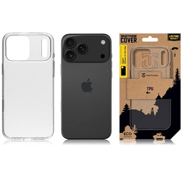 iPhone 17 Pro Max Tactical TPU Cover - Gennemsigtig