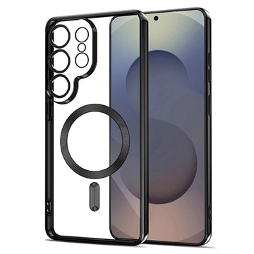 Samsung Galaxy S26 Ultra Tech-Protect MagFlex Cover - MagSafe-kompatibelt - klar / sort