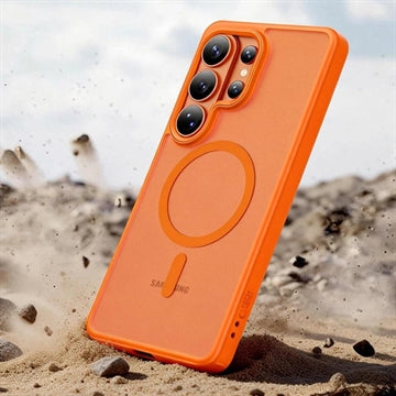 Samsung Galaxy S26 Ultra Tech-Protect Magmat Cover - MagSafe Kompatibel - Mat orange
