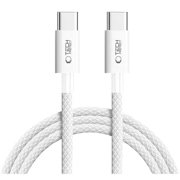 Tech-Protect UltraBoost Classic Type-C-kabel - PD60W/3A, 2m - hvid